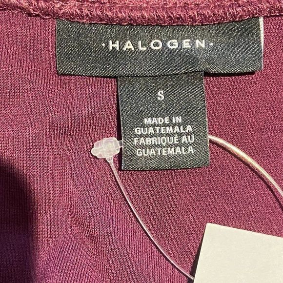 NWT‎ HALOGEN Purple Boatneck Asymmetrical Tunic - Picture 8 of 12